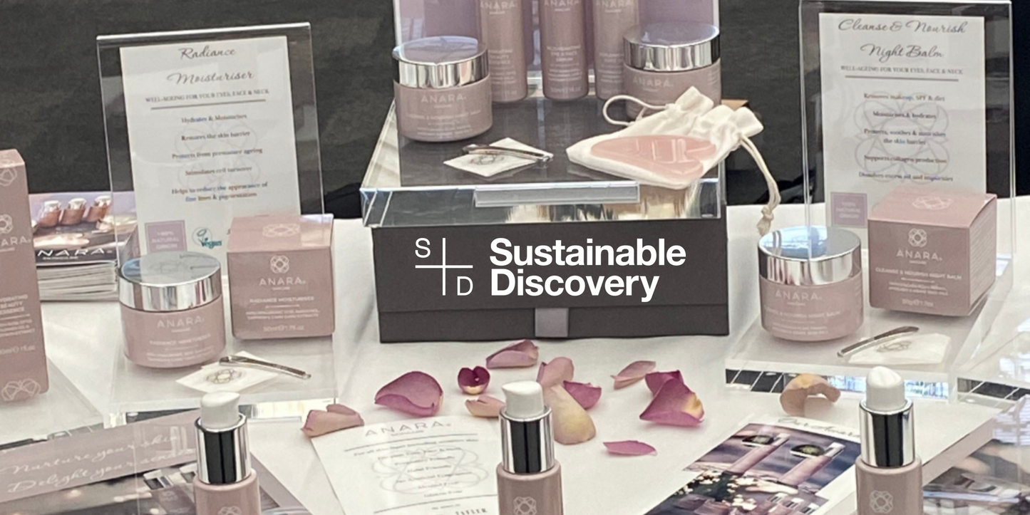 Anara Skincare set up at the Sustainable Discovery Show