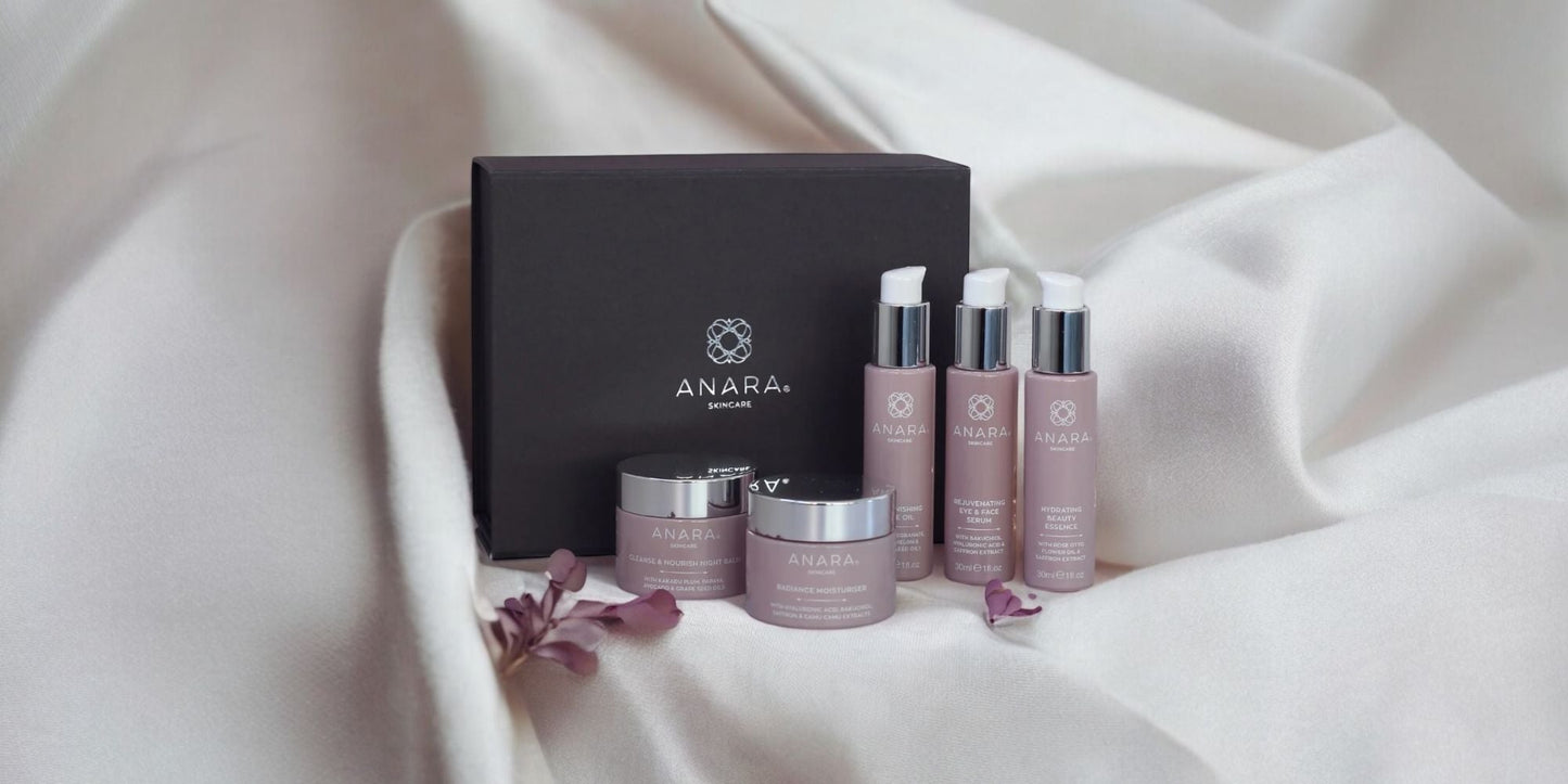 Anara Skincare range with gift box