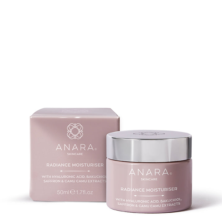 
                  
                    Anara Radiance Moisturiser jar and outer carton
                  
                