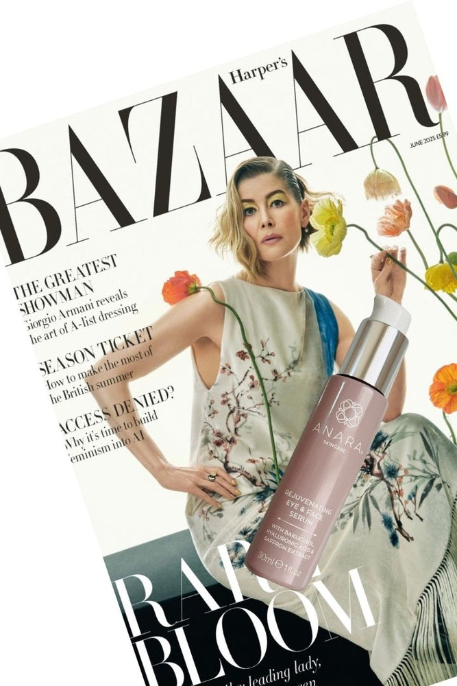 Harpers Bazaar again with Anara Serum