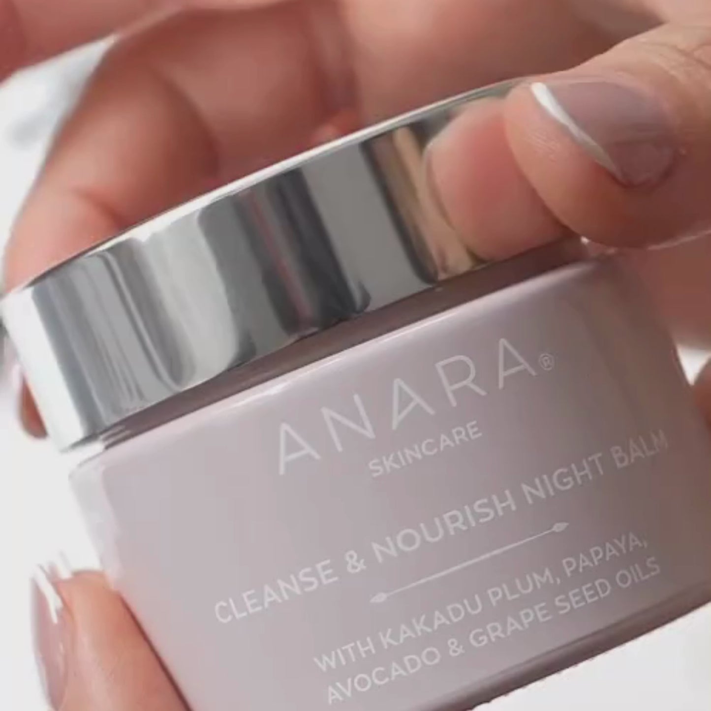 
                  
                    Load and play video in Gallery viewer, Anara Skincare Cleanse &amp;amp; Nourish Night Balm First Scoop
                  
                
